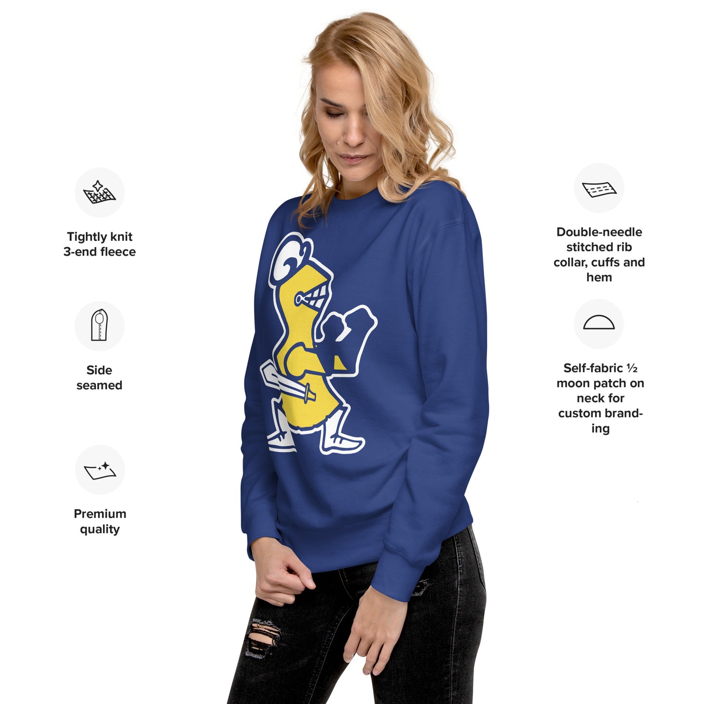 Retro Fighting Knight Crew Neck